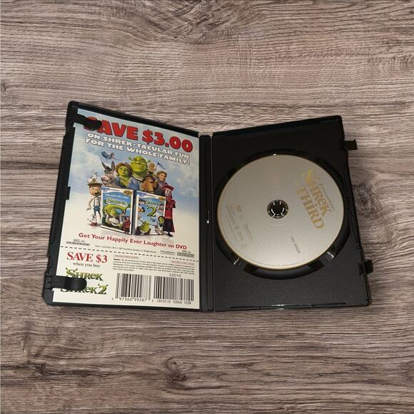 Shrek the Third DVD (2007, Full-Screen / Widescreen) — Pre-Owned - Picture 2 of 2